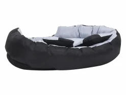 Online Clicnbuy Cojín para perro reversible y lavable y negro 110x80x23 cm Gris