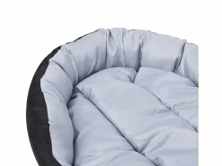Online Clicnbuy Cojín para perro reversible y lavable y negro 110x80x23 cm Gris