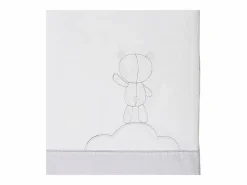 Hot Sauthon Colcha blanca de algodón para cuna Gris