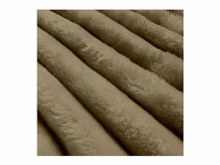 Soleil d'ocre Colcha de franela y terciopelo 220x240 cm HIMALAYA camel, por