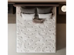 Online Colchón 140 x 190 cm con muelles ensacados de 7 zonas, firmeza H3, espuma de confort de 22 cm de grosor, anti-alérgico - HOMAVO
