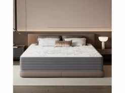 Online Colchón 90 x 200 cm con muelles ensacados de 7 zonas, firmeza H3, espuma de confort de 22 cm de grosor, anti-alérgico - HOMAVO