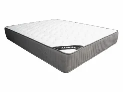Online Ysmée Colchón 160 x 200 cm de espuma HR y acolchado de látex de 30 cm de grosor - MALINO de YSMÉE Blanco