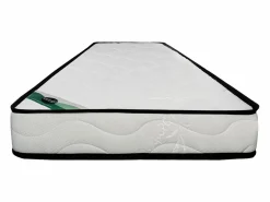 Clearance NATUREA Colchón 90 x 190 cm espuma y funda de bambú grueso 15 cm - KANANI de Blanco