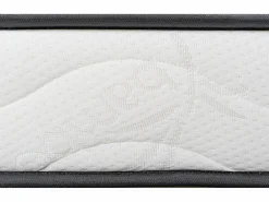 Clearance NATUREA Colchón 90 x 190 cm espuma y funda de bambú grueso 15 cm - KANANI de Blanco