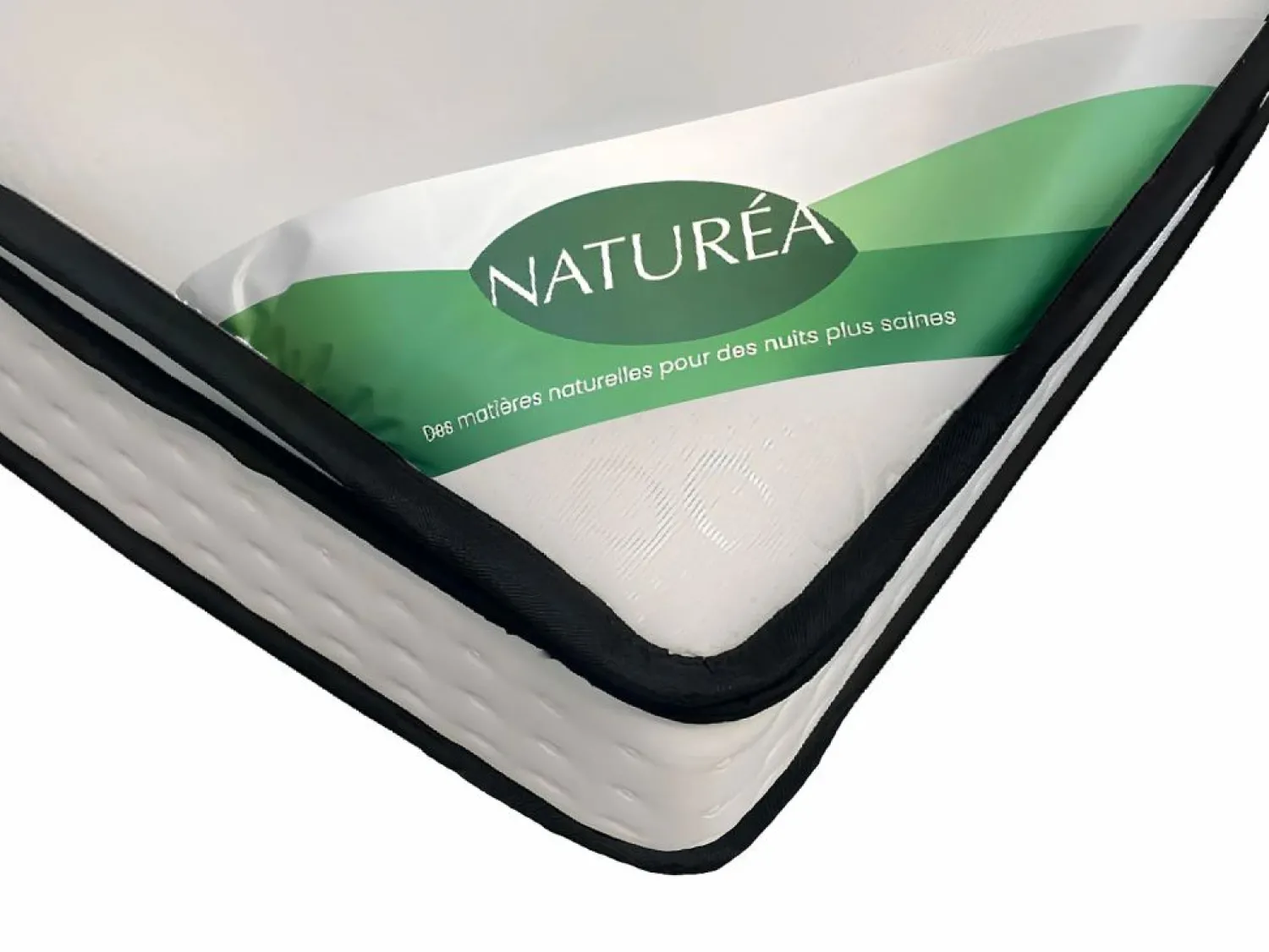 NATUREA Colchón 180 x 200 cm King size muelles ensacados 7 zonas + espuma de confort - MIREZA de