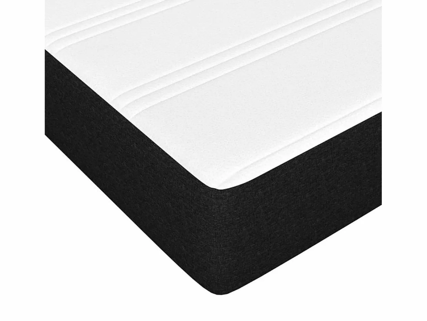 Best Colchón de muelles ensacados tela negro 180x200x20 cm ES892036 Colchones - 180X200Cm