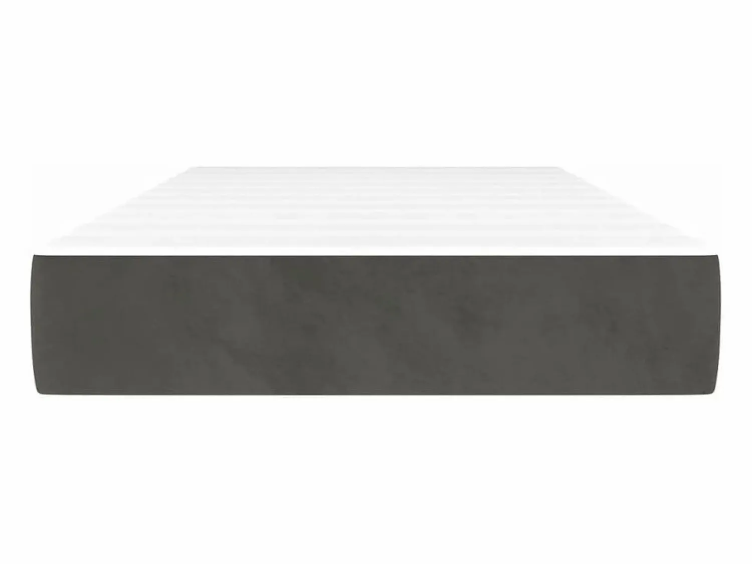 Best Colchón de muelles ensacados terciopelo gris oscuro 90x190x20cm ES976785