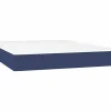 New Colchón de muelles ensacados tela azul 140x190x20 cm ES633020 Colchones - 140X190Cm