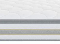 Clearance Ysmée Colchón de muelles ensacados CANTERBURY YSMEE - 140 x190 Blanco