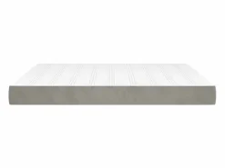 Outlet Colchón de muelles ensacados terciopelo gris claro 180x200x20cm ES587553 Colchones - 180X200Cm