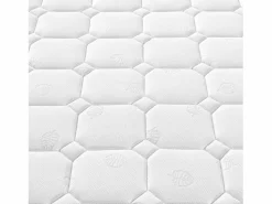 ModernLuxe Colchón de muelles 140x200 cm espuma espesor 25 cm - dureza H3 - funda acolchada de microfibra - Blanco
