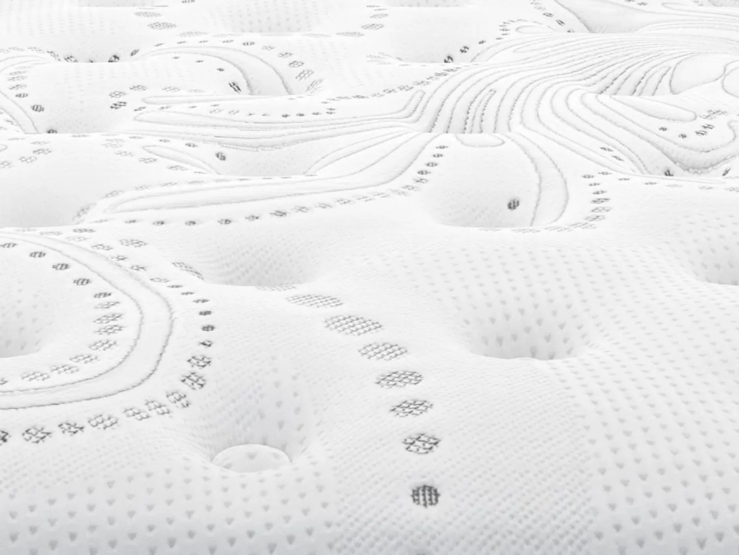 Clearance Ysmée Colchón híbrido de muelles ensacados GAMIANI 180x200cm Blanco