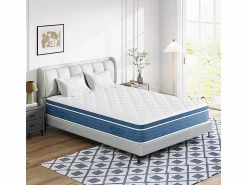 New DripeX Colchón Híbrido 160x200cm - esp.27cm - muelles ensacados 7 zonas - hipoaalergénico - transpirable - Medio-Firme