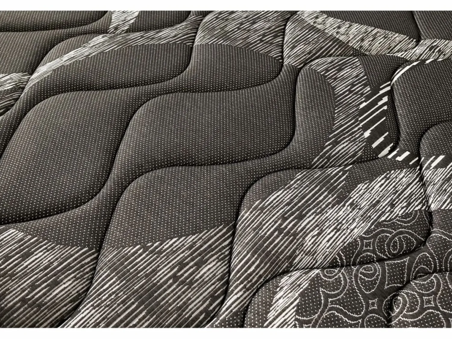 New Colchón Muelles Ensacados Blackrest Visco Hybrid 160x200 cm Colchones - 160X200Cm