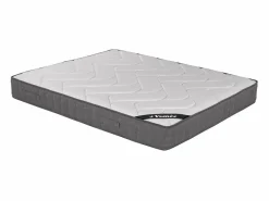 Outlet Ysmée Colchón muelles memoria de forma BABYLONE DREAMEA 140x190cm Gris / Blanco