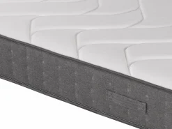 Outlet Ysmée Colchón muelles memoria de forma BABYLONE DREAMEA 140x190cm Gris / Blanco