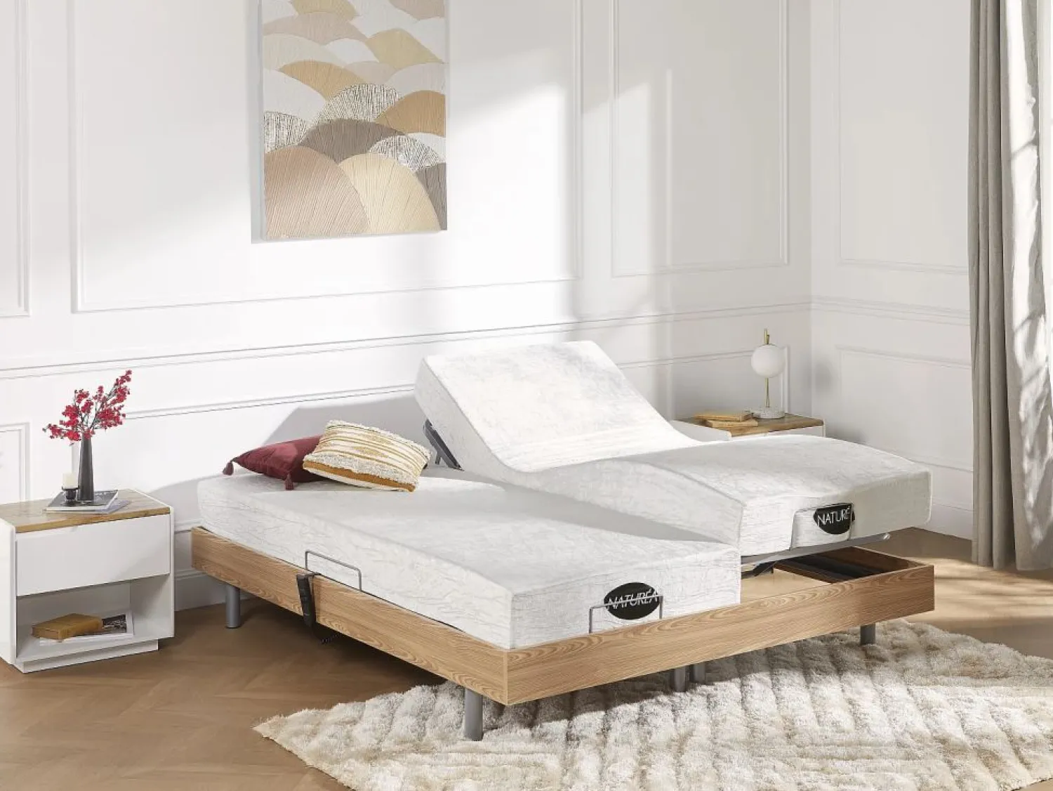 Outlet Colchón natural memoria de forma y bambú 70x190cm PARURE Colchón Relax|Colchón Espuma