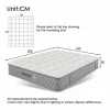 Colchón ortopédico ignífugo de 160 x 200 cm con 4 asas, OEKO-TEX®, 20 cm de grosor, transpirable, 7 zonas de muelles ensacados Colchones - 160X200Cm