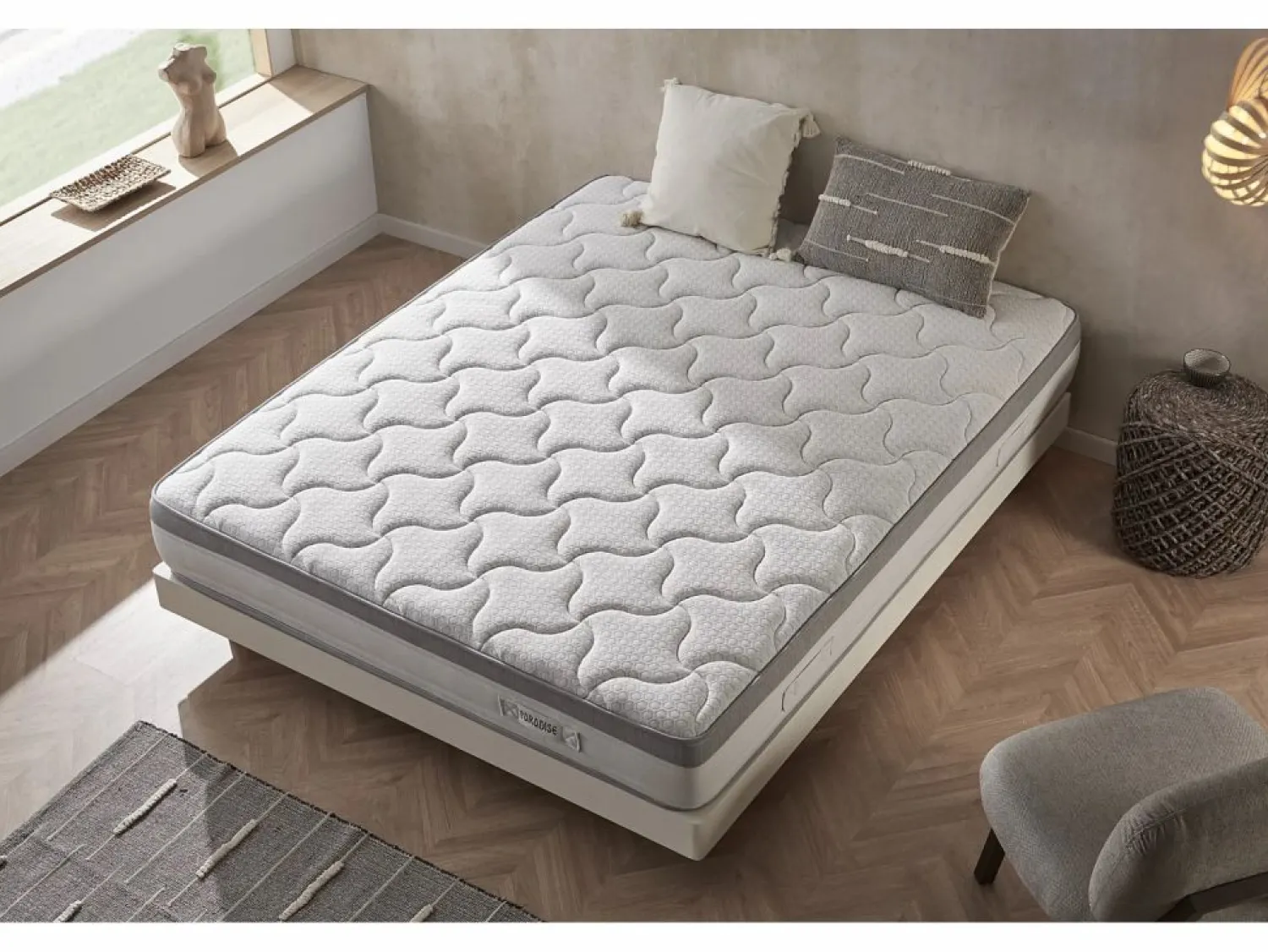 Clearance Eccox Colchón Visco con Muelles Ensacados Paradise 105x180 Altura 27cm +/-2.