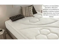 Moonia Colchón Viscoelástica Quantum Alta Densidad, 80x180 cm -