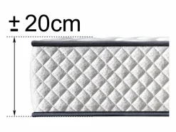 New Dagostino Home Colchón 90x190 ANATÓMICO PREMIUM Visco | Alto 20cm | Firmeza Alta