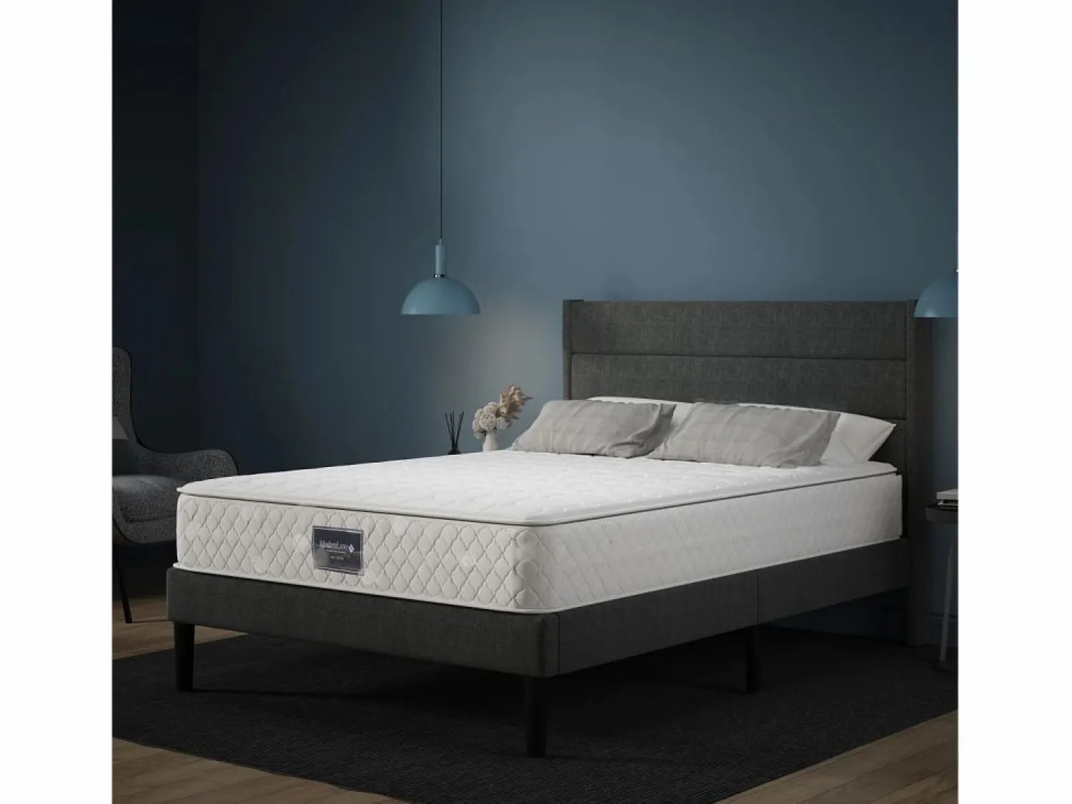 Hauss Spole Colchón 160x200 cm H 25cm – 7 zonas de confort, espuma fría - Firmeza H3