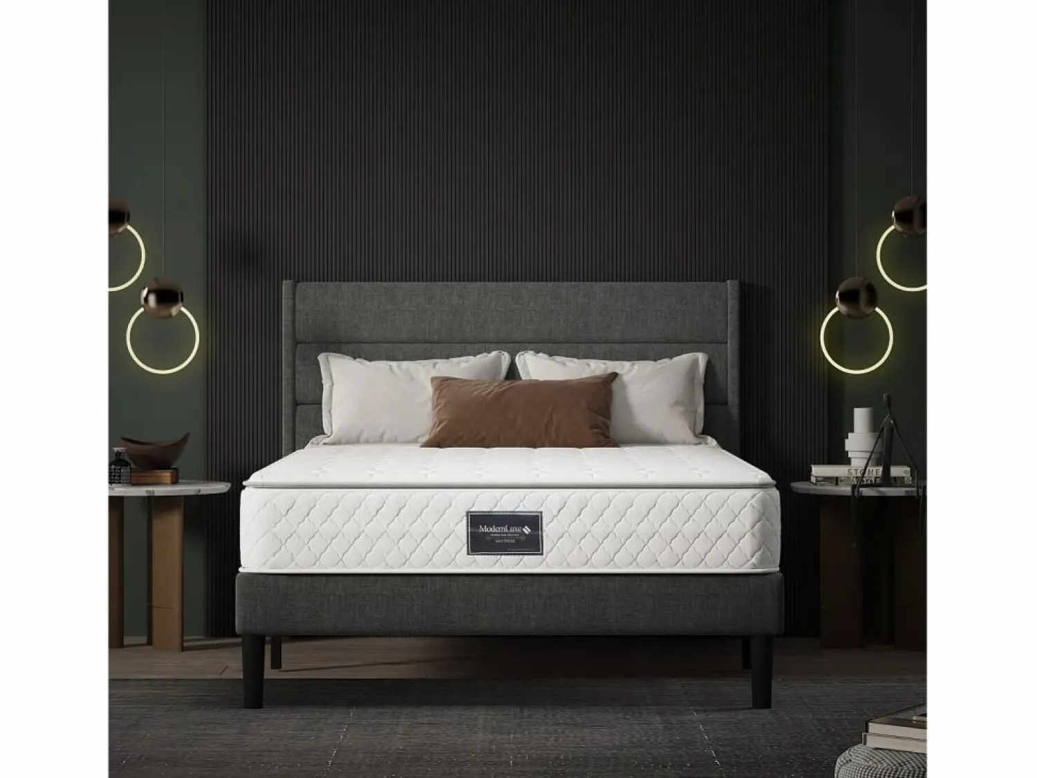 Hauss Spole Colchón 160x200 cm H 25cm – 7 zonas de confort, espuma fría - Firmeza H3
