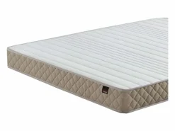Colchón 105x190 cm Transpirable Firmeza Media Núcleo Flexible Fibras Naturales