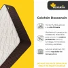 Outlet Colchón 140x190, Viscoelástico Alta Firmerza Descansin, Ideal para Personas con Dolores de Espalda, Premium, Tejido Transpirable y Antiacaros Colchones - 140X190Cm