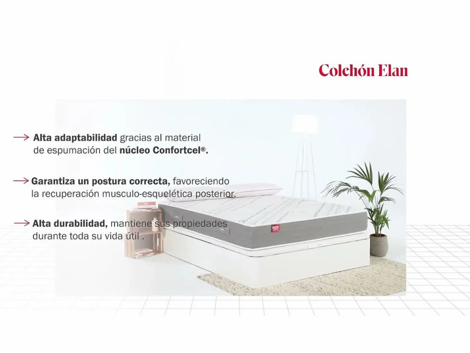 PIKOLIN Colchón 140x190cm | Elan | Espuma HR+Visco | 24cm