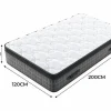 Hot DripeX Colchón 120x200cm anti-fuego muelles ensacados - esp.25cm - soporte ergonómico 7 zonas - transpirable - silencioso