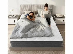 DripeX Colchón 140x200cm muelles ensacados - esp.25cm - soporte 7 zonas - con asa - Hipoaalergénico