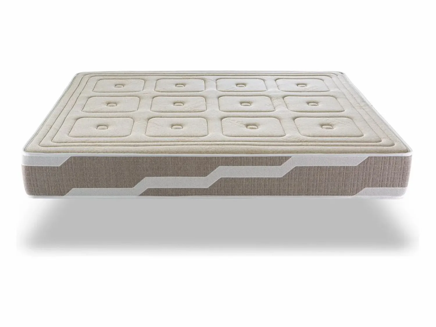Sale Colchon con latex 90X190 ORGANIC NATURA, Altura 25 CM | Espuma HR| 100% Algodon y lino Colchones - 90X190Cm