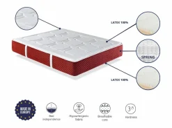 Sale Colchon latex y Muelles ensacados 150X200 SPRING LATEX PREMIUM, Altura 30 CM, Latex natural. 7 zonas de confort Colchón Látex