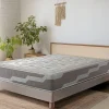Shaula Colchon natural muelles ensacados 160X200 ORGANIC NATURA, Altura 25 CM, 100% Algodon y lino