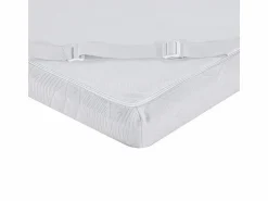 SENHO Colchoncillo 90x190 cm grosor 5,3 cm espuma viscoelástica, funda stretch desenfundable, base antideslizante - PLUME