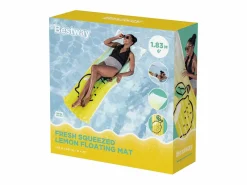 Outlet Bestway Colchoneta Inflable Limón 183x54 cm - Confort y Diversión para la Piscina Amarillo claro