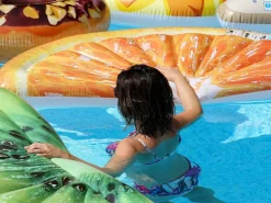 Intex Colchoneta rodaja 178 x 85 cm Naranja