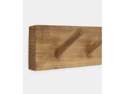 Clearance Colgador de pared de madera maciza en tono roble oscuro de 61x5cm - KATE - Perchero