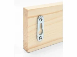 Hot DECOWOOD Colgador de pared de madera maciza en tono natural de 26x5cm - KATE - Beige