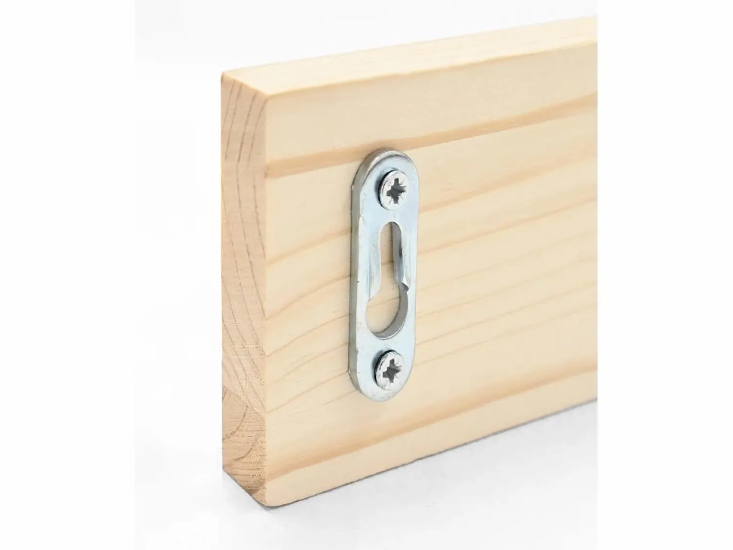 Hot DECOWOOD Colgador de pared de madera maciza en tono natural de 26x5cm - KATE - Beige