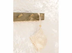 Online DECOWOOD Colgador de pared de madera maciza en tono olivo de 26x5cm - KATE - Verde