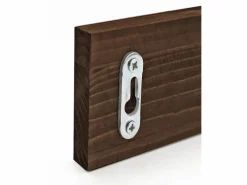 DECOWOOD Colgador de pared de madera maciza en tono nogal de 26x5cm - KATE -