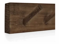 Online Colgador de pared de madera maciza en tono nogal de 61x5cm - KATE - Perchero