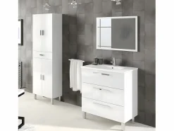 duehome Columna Aruba para baño - 4 puertas + 1 cajón