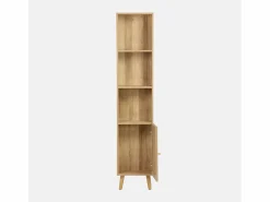 Sweeek Columna de almacenamiento para cuarto de baño natural