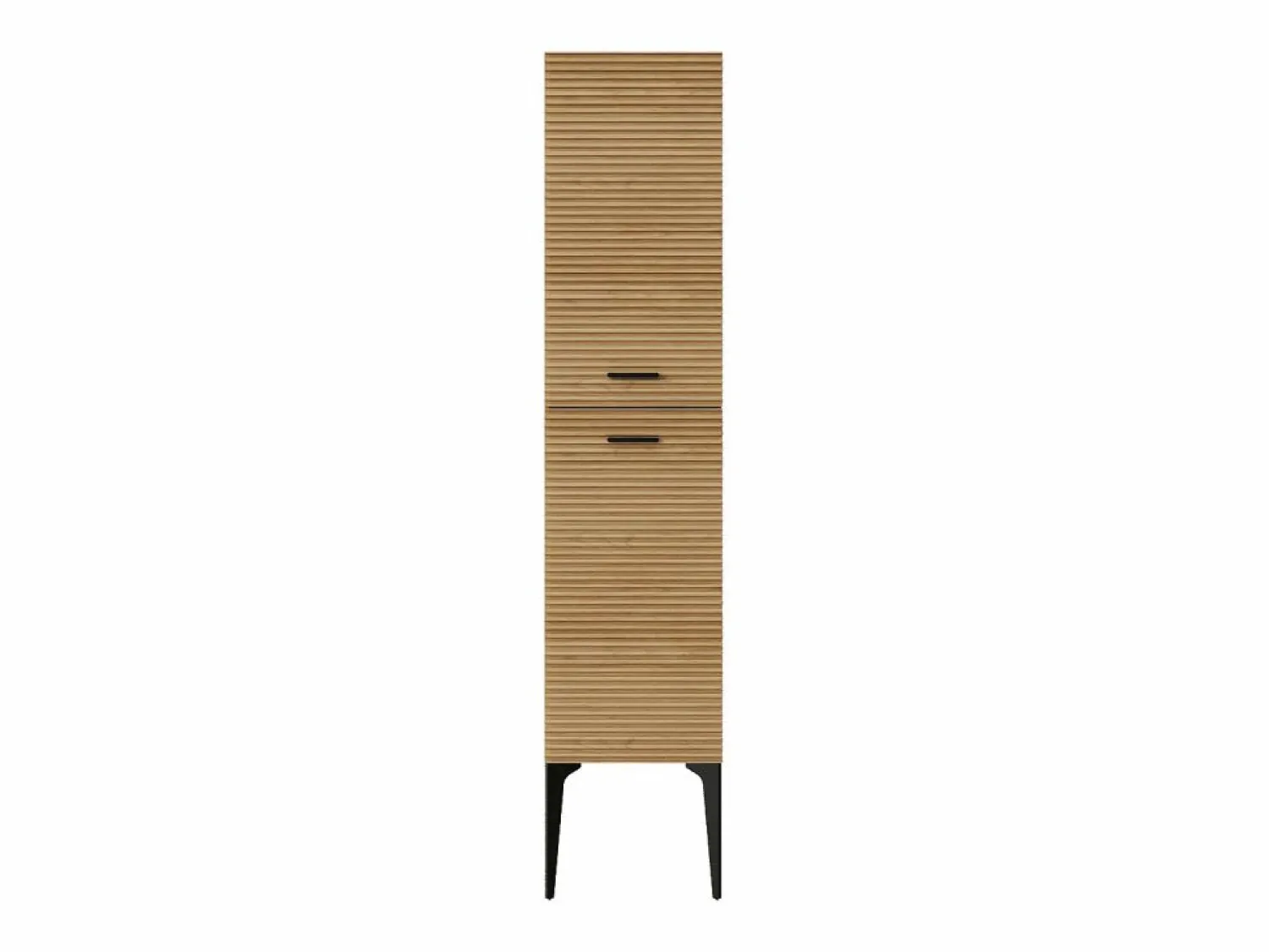 Hot Columna de baño estriada con patas - Natural claro - H140 cm - SARONE Columna De Baño
