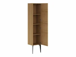Hot Columna de baño estriada con patas - Natural claro - H140 cm - SARONE Columna De Baño