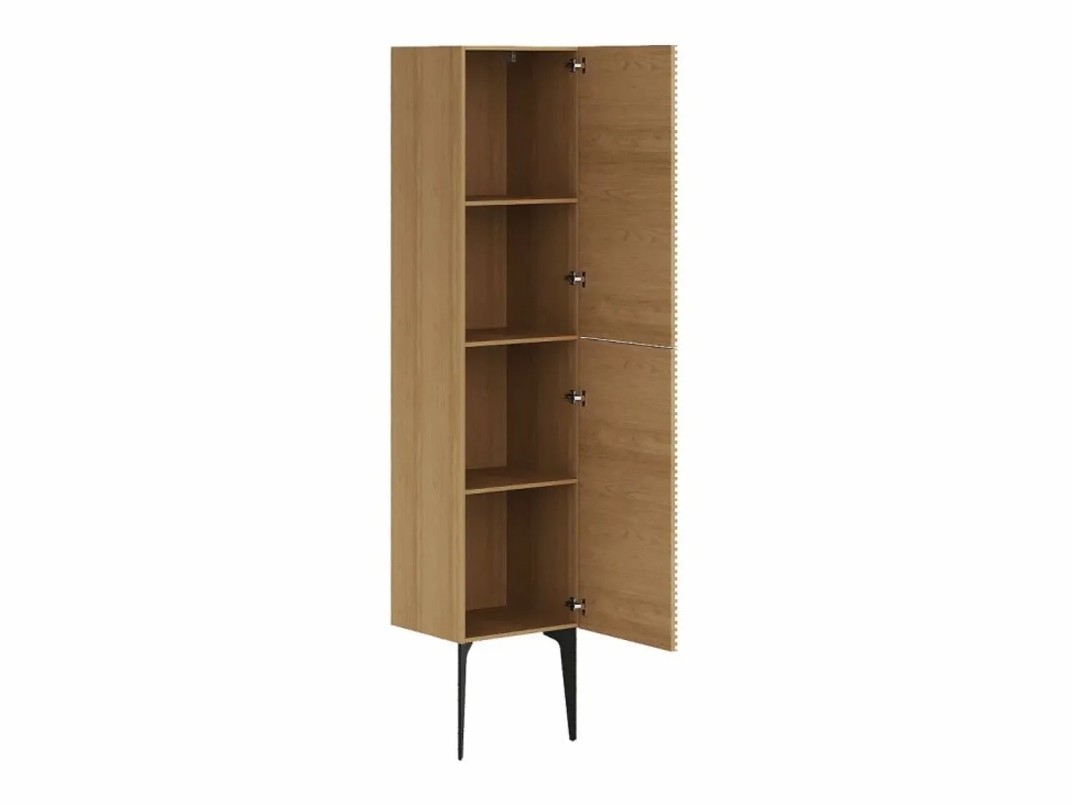 Hot Columna de baño estriada con patas - Natural claro - H140 cm - SARONE Columna De Baño
